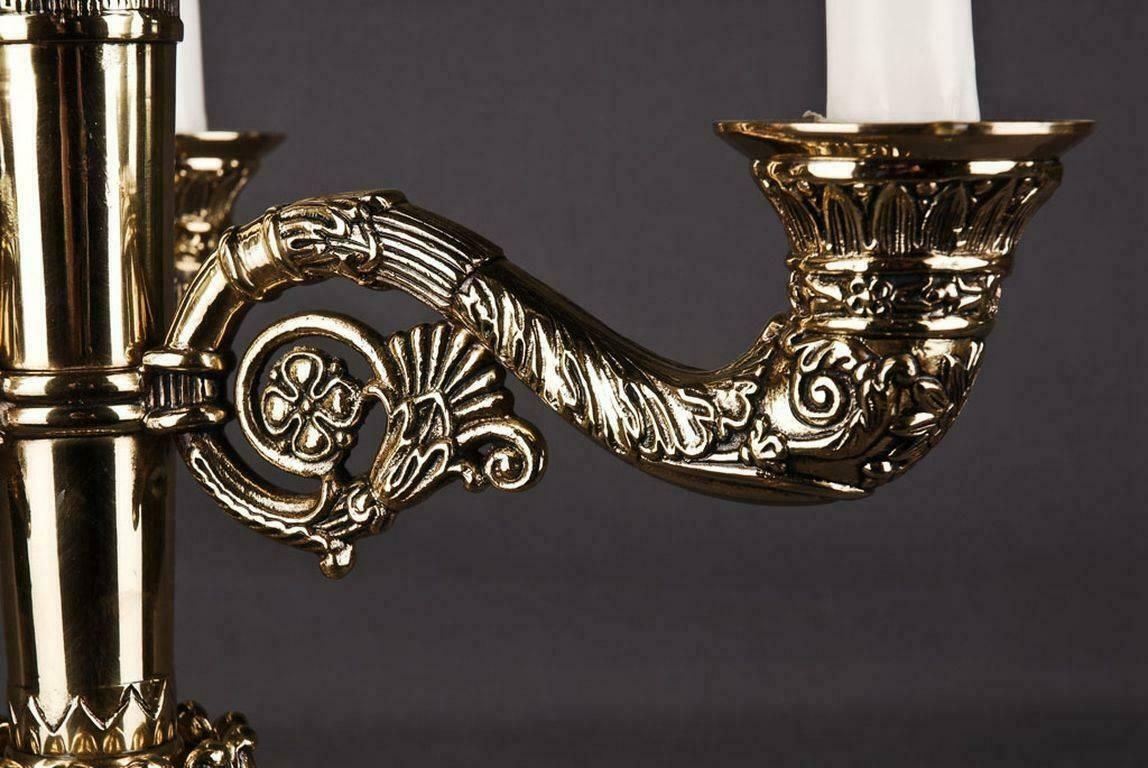20th Century Empire Style Three Claw Feet French Candelabra photo buy