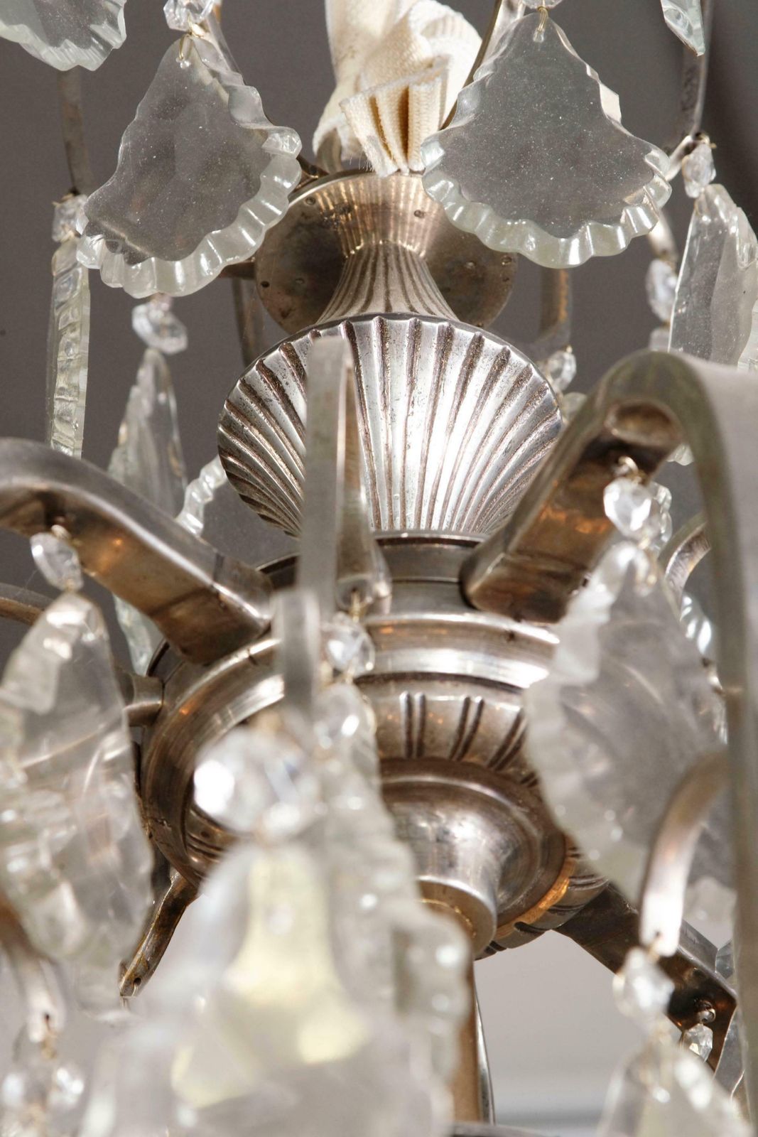 20th Century French Curved Light Arms Chandelier photo vinterior