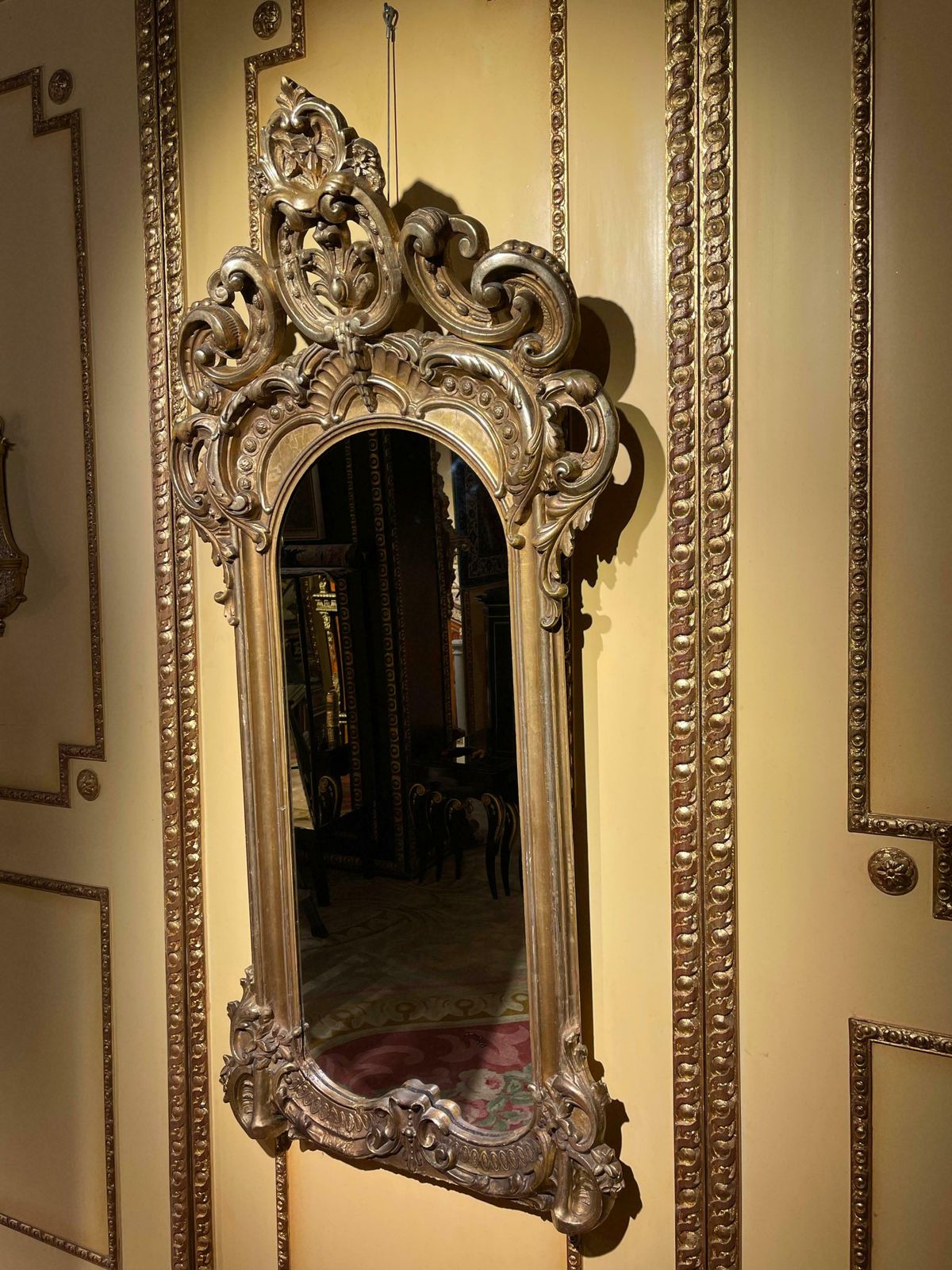 photo furniture Stately Gilded Parlour Wall Mirror, Napoleon III