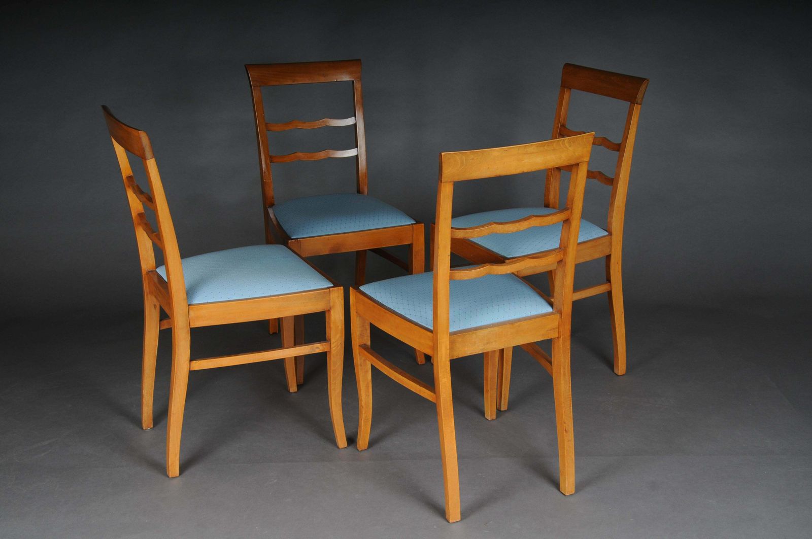 photo for sale 20th Century Set Of 4 Biedermeier/Art Deco Chairs, Birch