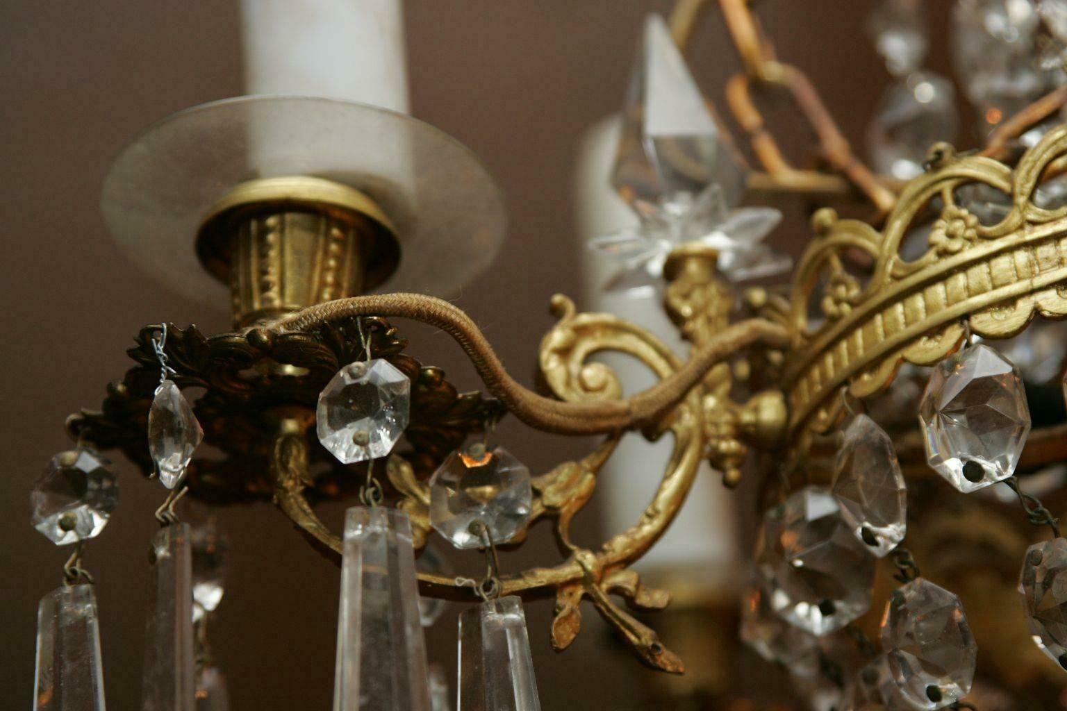 19th Century Biedermeier Style Antique Pendant Lamp Chandelier photo Lighting