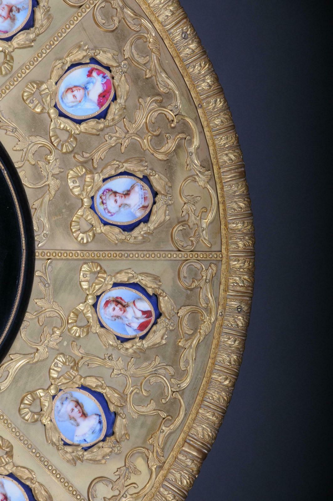 Royal Salon Table, Frame And Top Mount In Porcelain With Sevres Style Bronze photo Furniture