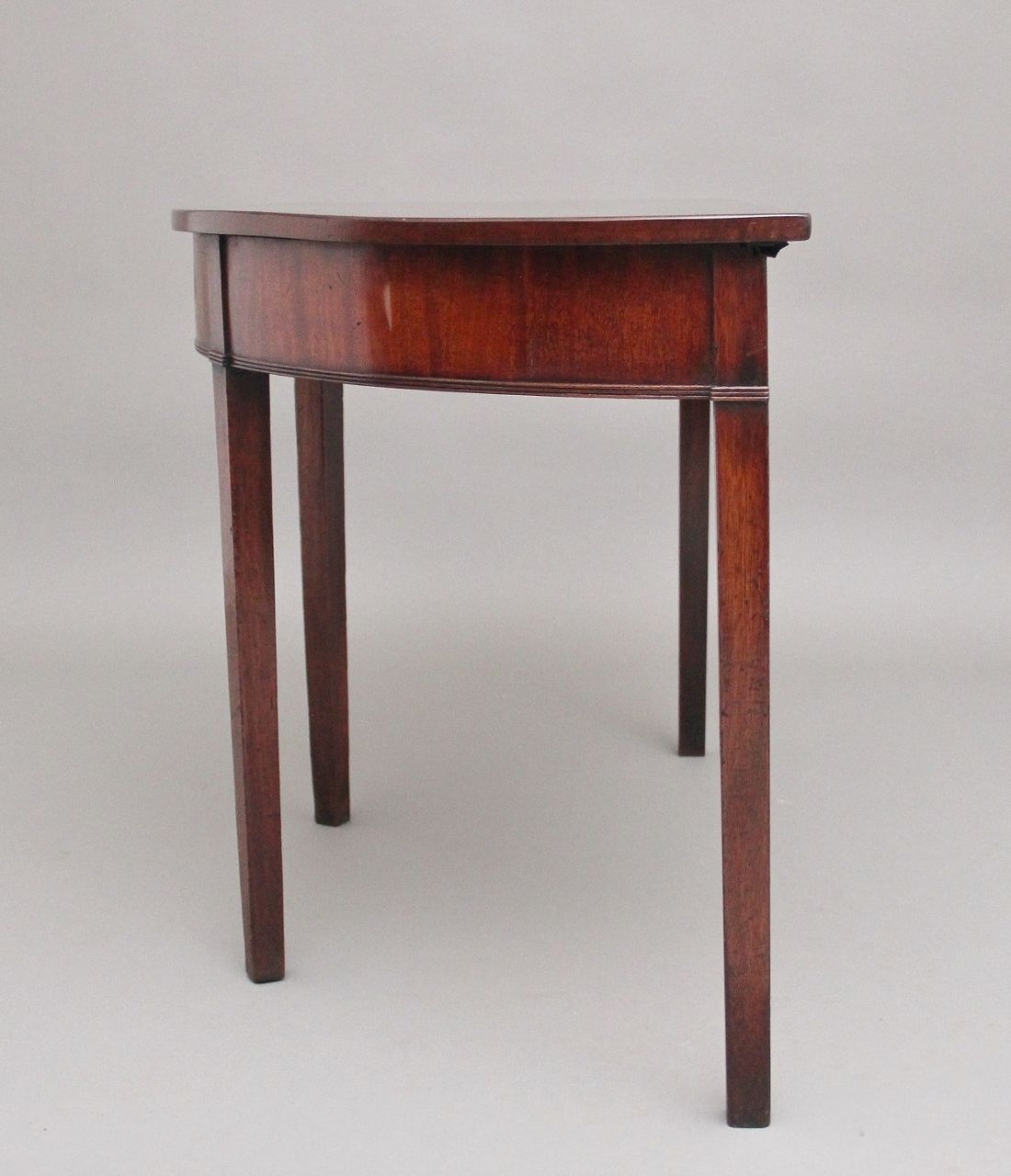 19th Century Mahogany Demi Lune Console Table photo Furniture