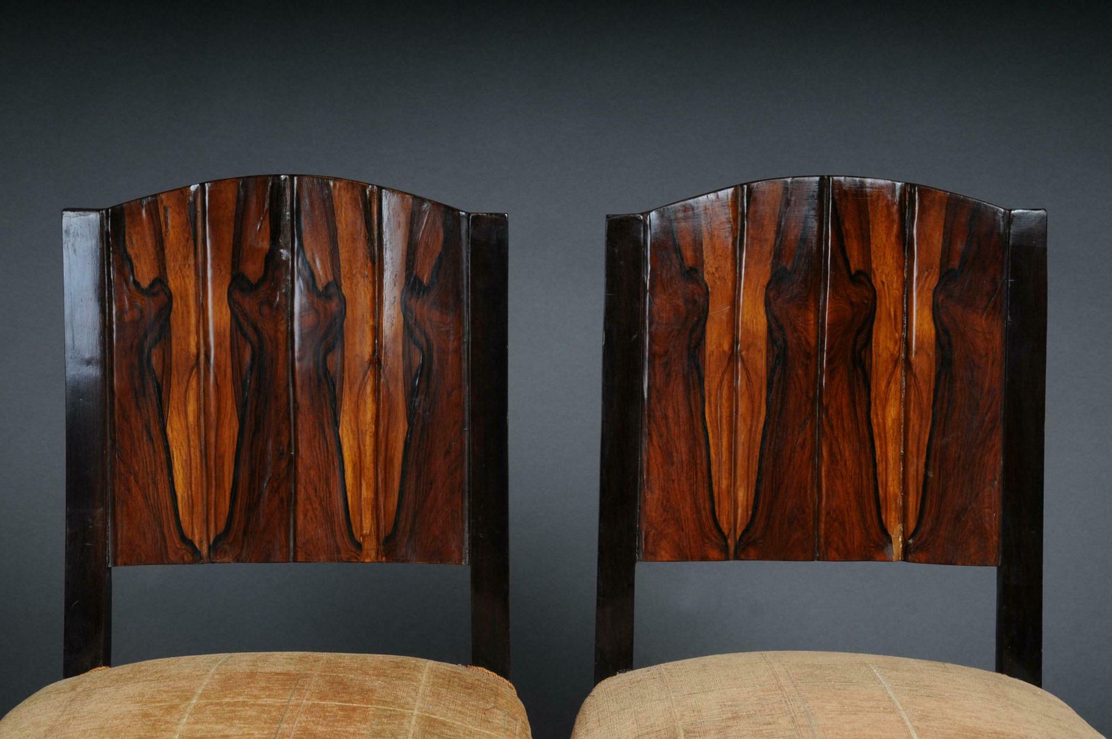 Furniture 20th Century Classic Set Of 4 Chairs In Art Deco Style photo