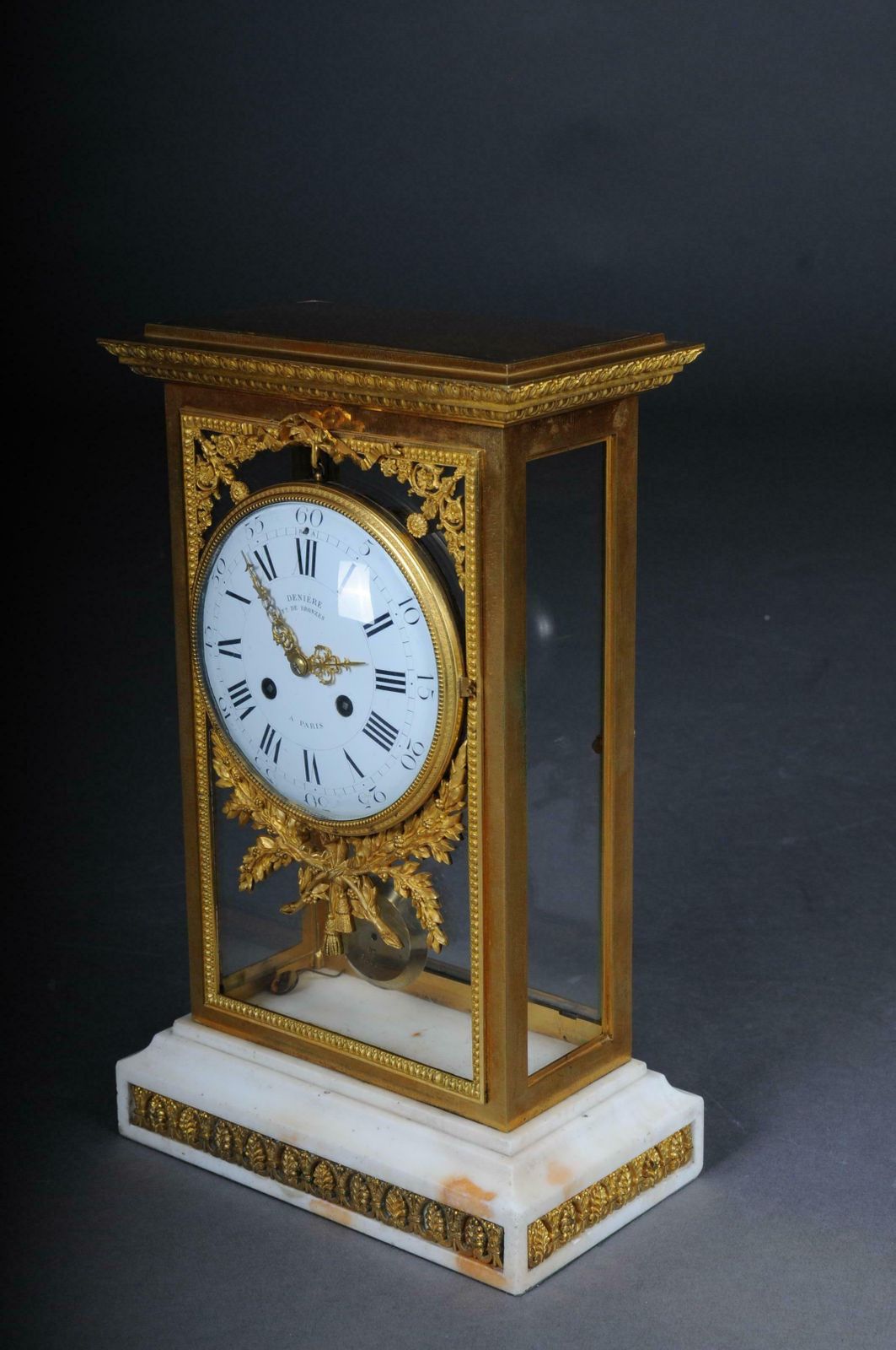 photo vinterior Antique French Mantelpiece / Clock, Deniere A Paris, Circa 1880