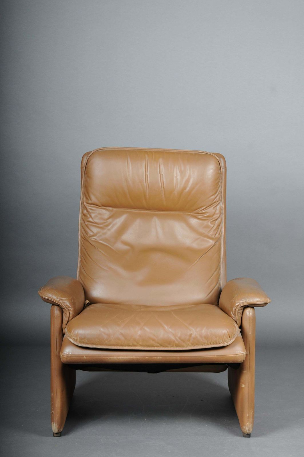 Ds50 De Sede Lounge Chair Set, Switzerland, 1970s, Leather Brown / Beige photo Furniture
