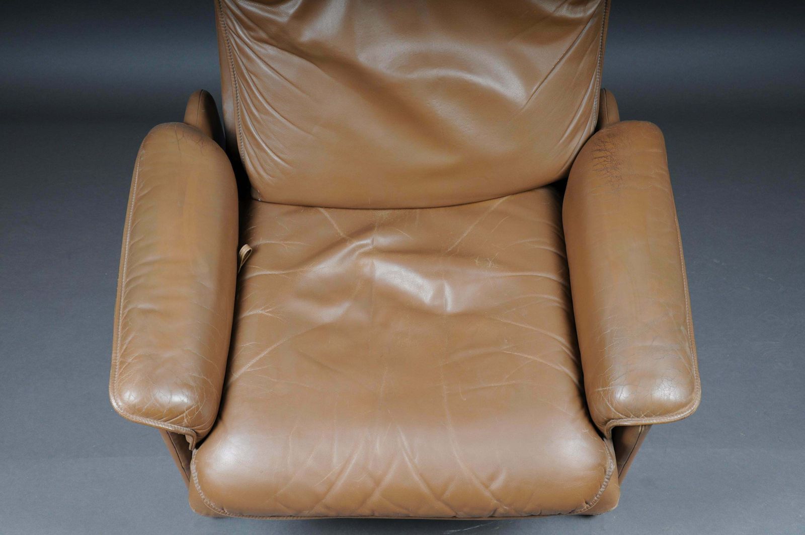 photo buy Ds50 De Sede Lounge Chair Set, Switzerland, 1970s, Leather Brown / Beige