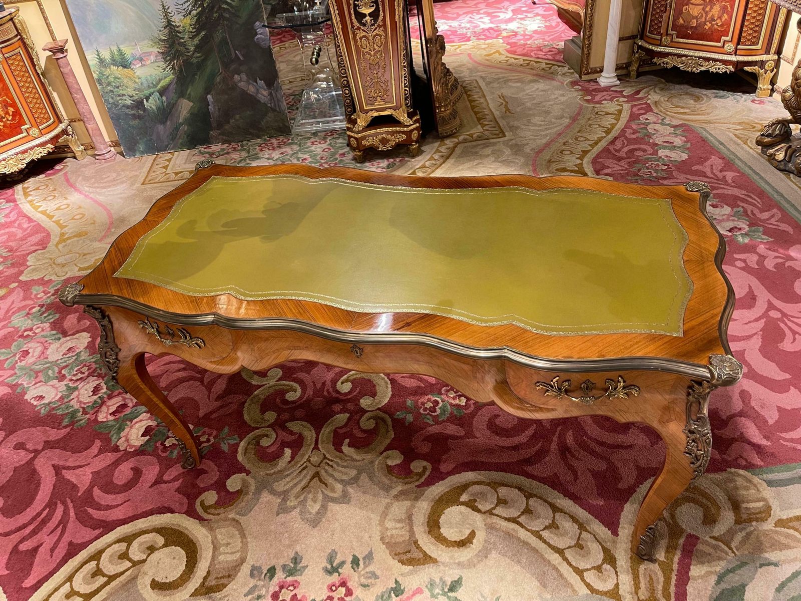 20th Century French Bureau Plat/ Writing Desk photo furniture