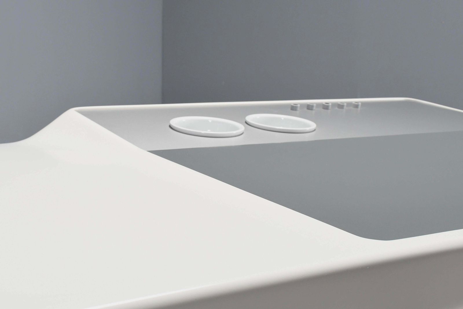 Furniture Rare Fibreglass Directors Desk By Ernest Igl For Wilhelm Werndl, 1970s photo