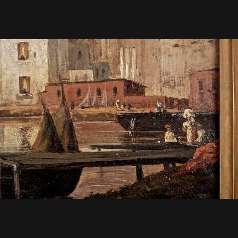 19th Century Romantic Style Oil Painting Summer / P. Svedomsky / Russian Painter photo 7932.0