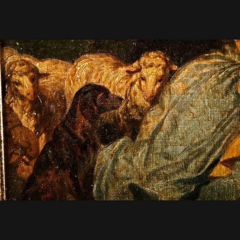 19th Century Baroque Style Painting Josef Mariano Kitschker photo vinterior