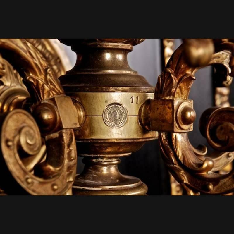 19th Century Louis XIV Style Bronze Pair Of Wall Lights photo buy