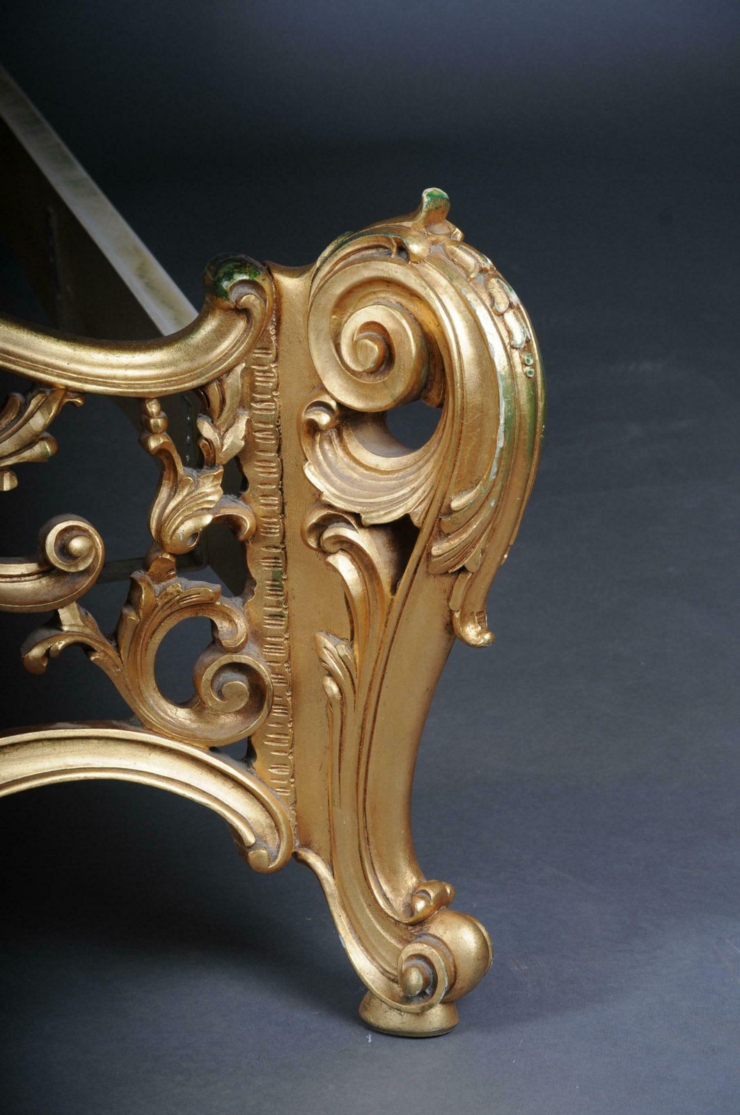 photo for sale 20th Century Antique French Louis XV Bed, Gold, Rococo