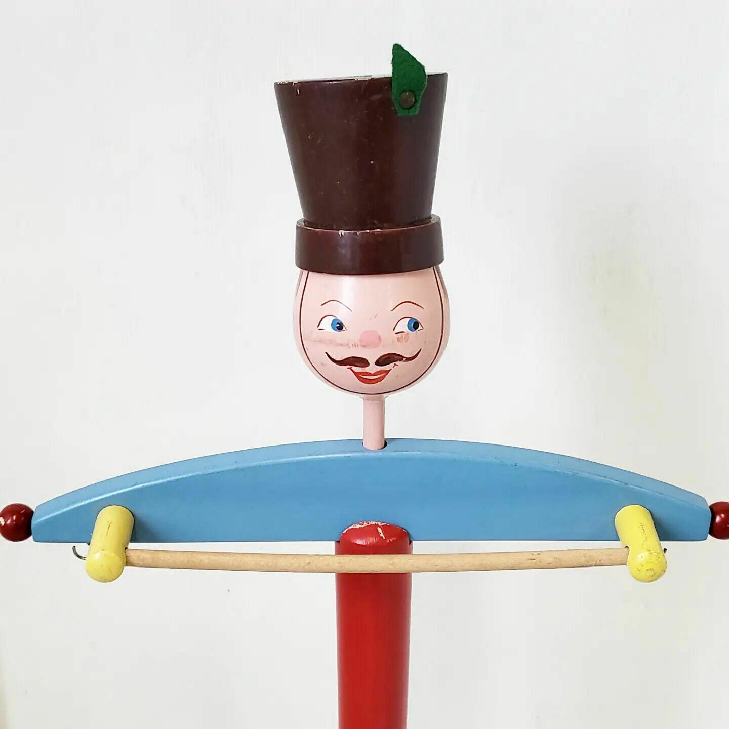 Vintage Children's Night Valet 1960 Polychrome Wood Suzanne Bonnichon 60s photo furniture