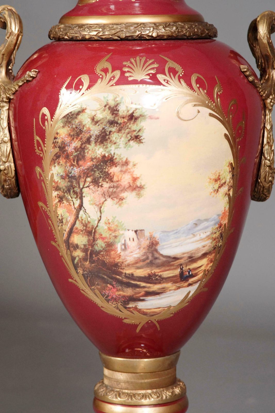 20th Century Louis XIV Sèvre Pompe Lidded Vase photo buy