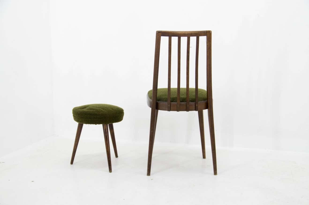 Set Of Chair And Stool Czechoslovakia 1960s photo 290.0
