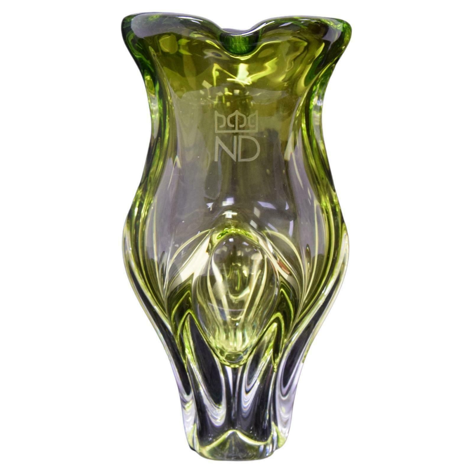 Vintage Art Glass Vase Designed By Josef Hospodka ,1960's.