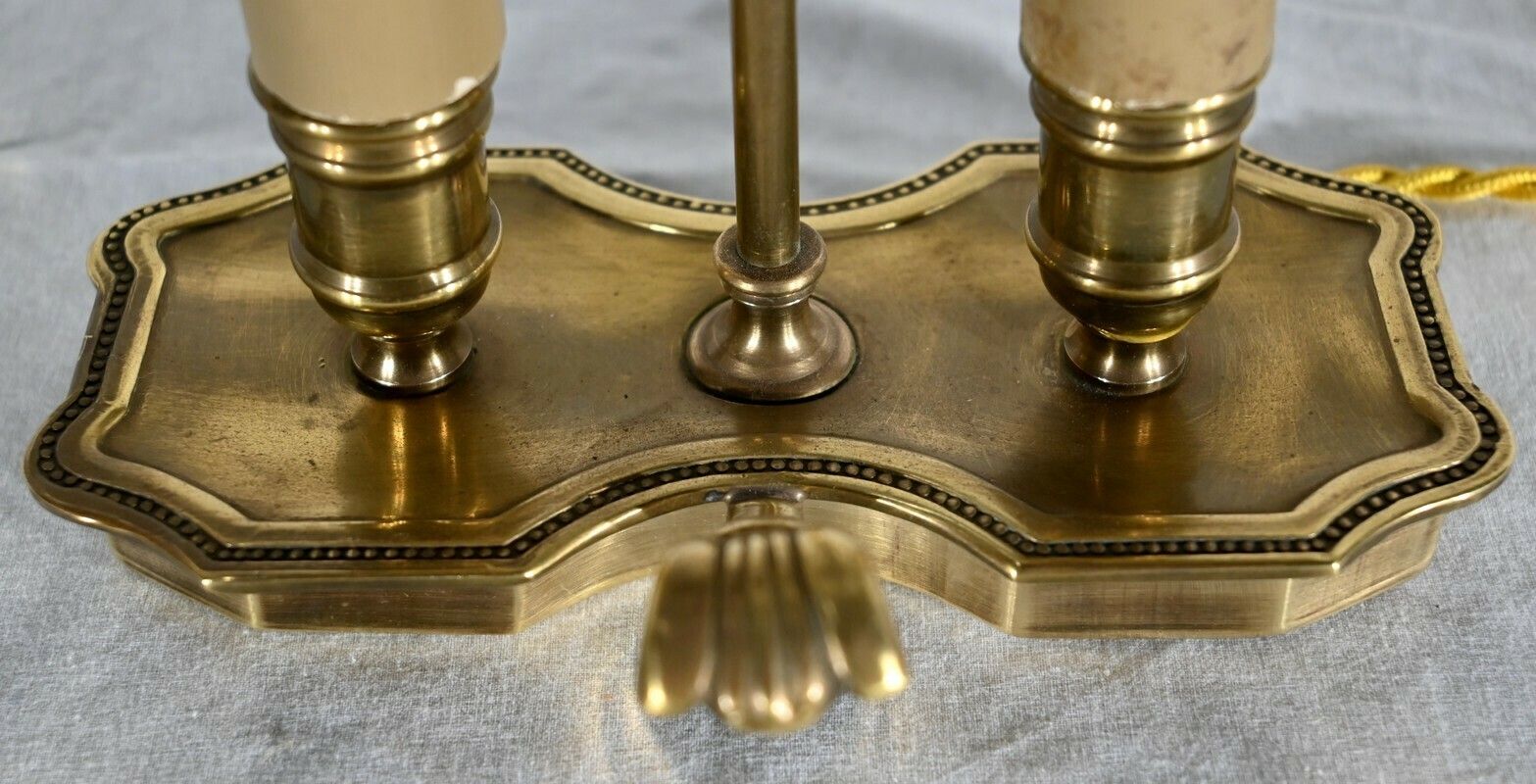 1075.835 Small Brass Bouillotte Lamp   Late 19th Century photo
