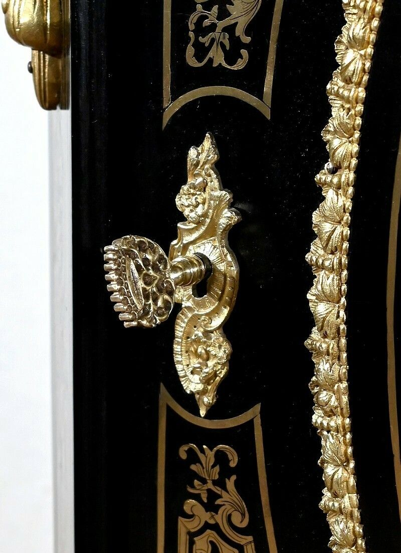 photo vintage Support Cabinet In Blackened Pear Tree, Napoleon III Period   Mid 19th Century