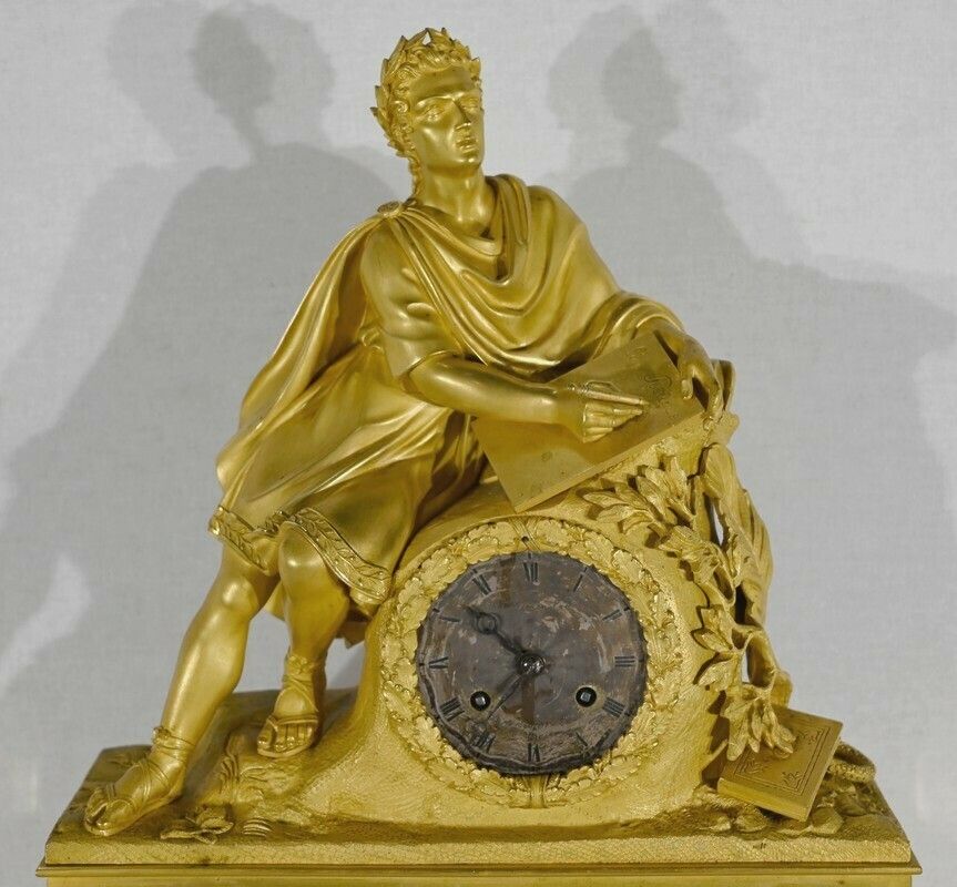 Important Gilt Bronze Clock   1st Part Of The 19th Century photo 3172.4
