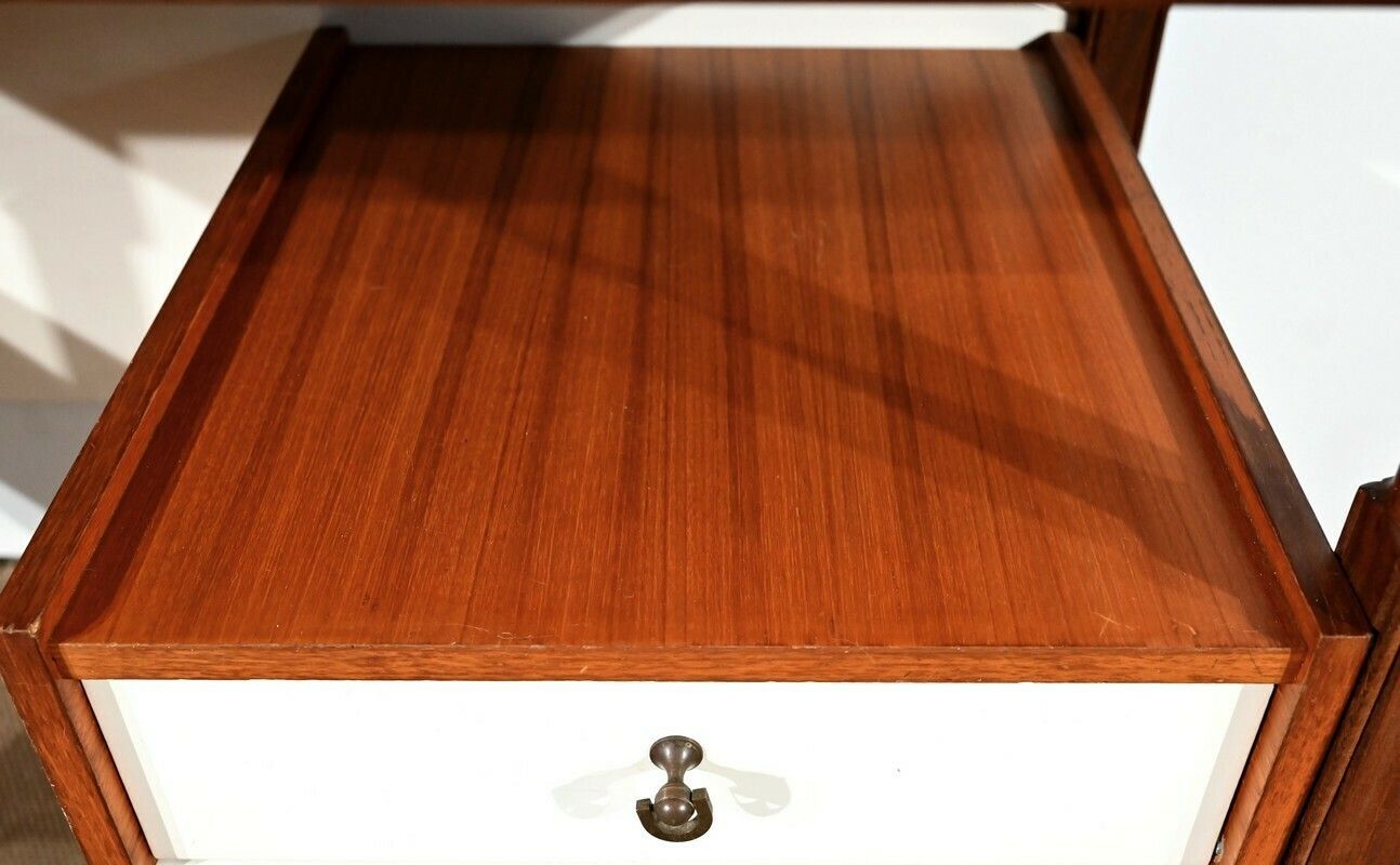 photo furniture Small Mahogany And Teak Desk, Gautier Style – 1960s