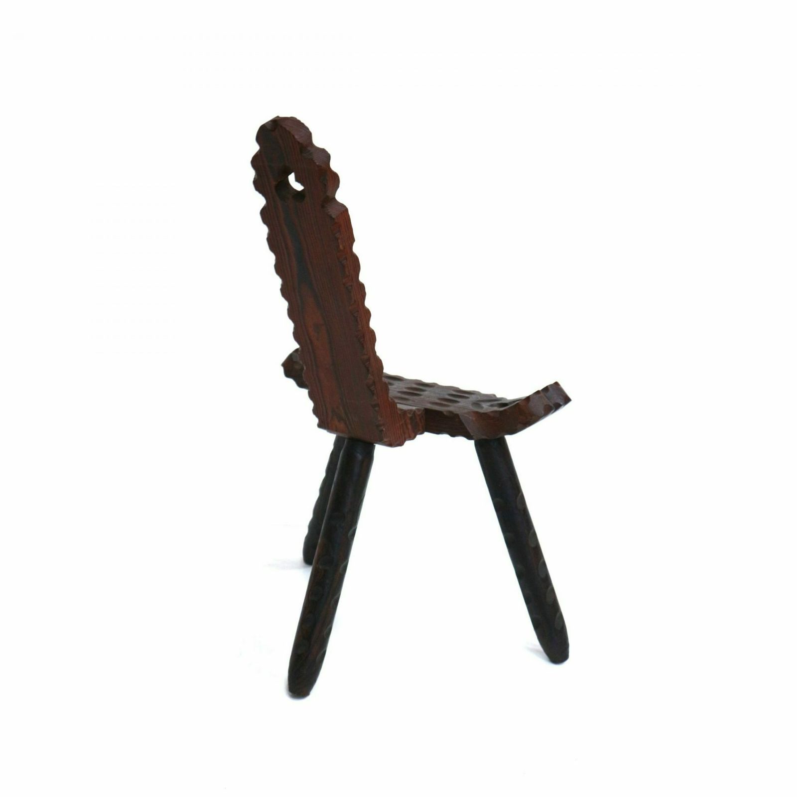 Spanish Brutalist Wooden Chairs / Stools From The 1920s (11 Pieces In Stock) photo Furniture