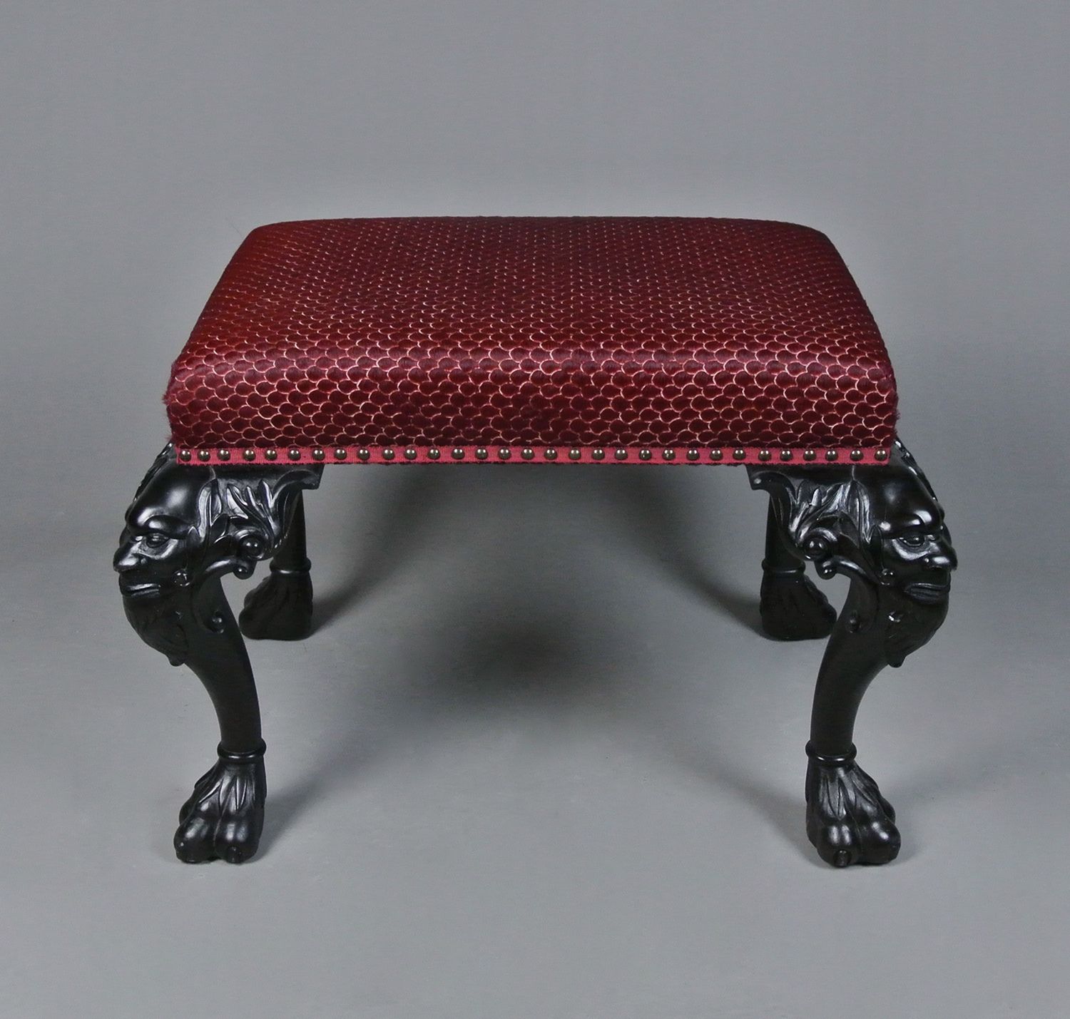 Impressive Pair Of Vintage George I Irish Style Foot Stools photo Furniture
