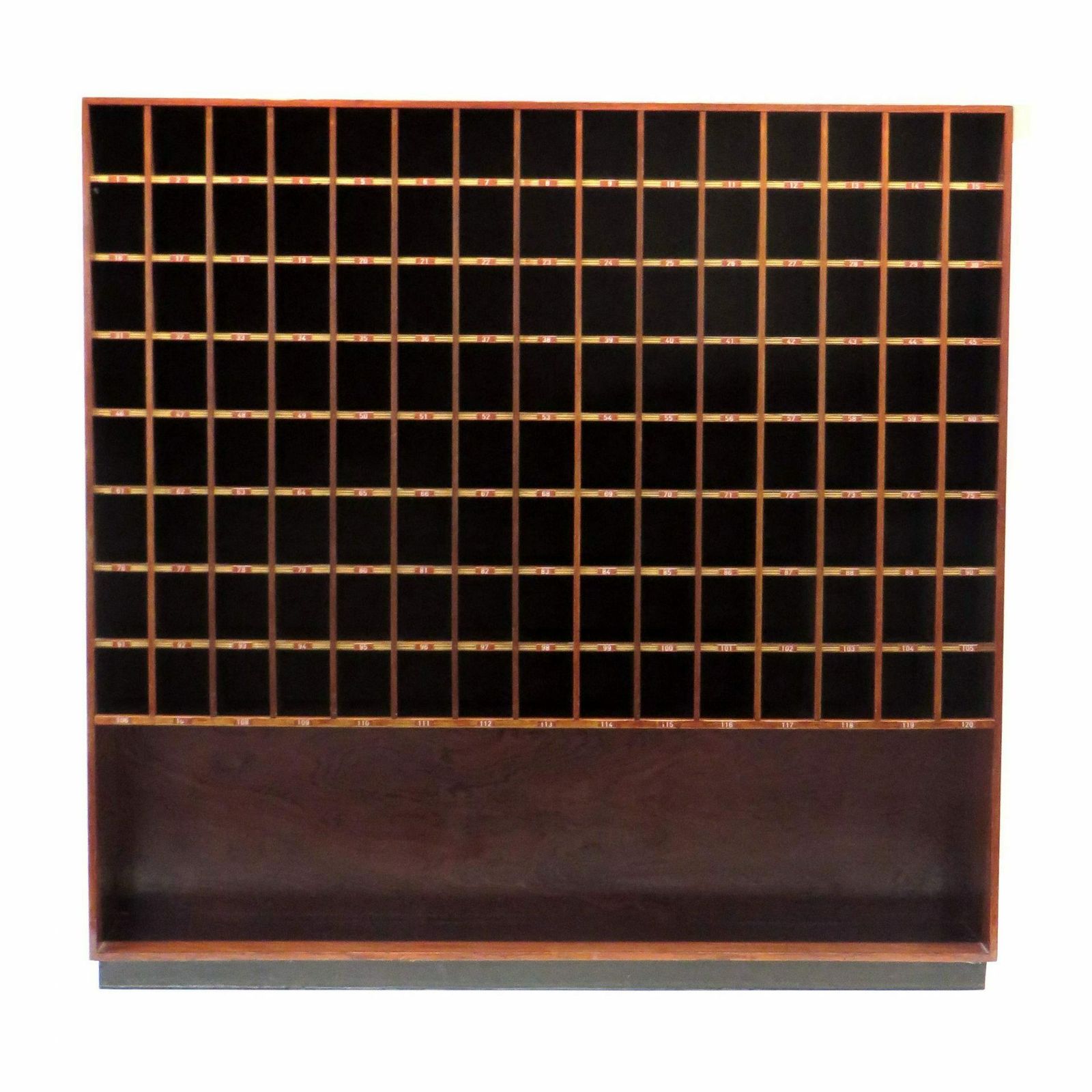 Vintage Mail Cabinet / Wine Cabinet / Shop Cabinet With 120 Compartments From The 1960s photo 1920.88