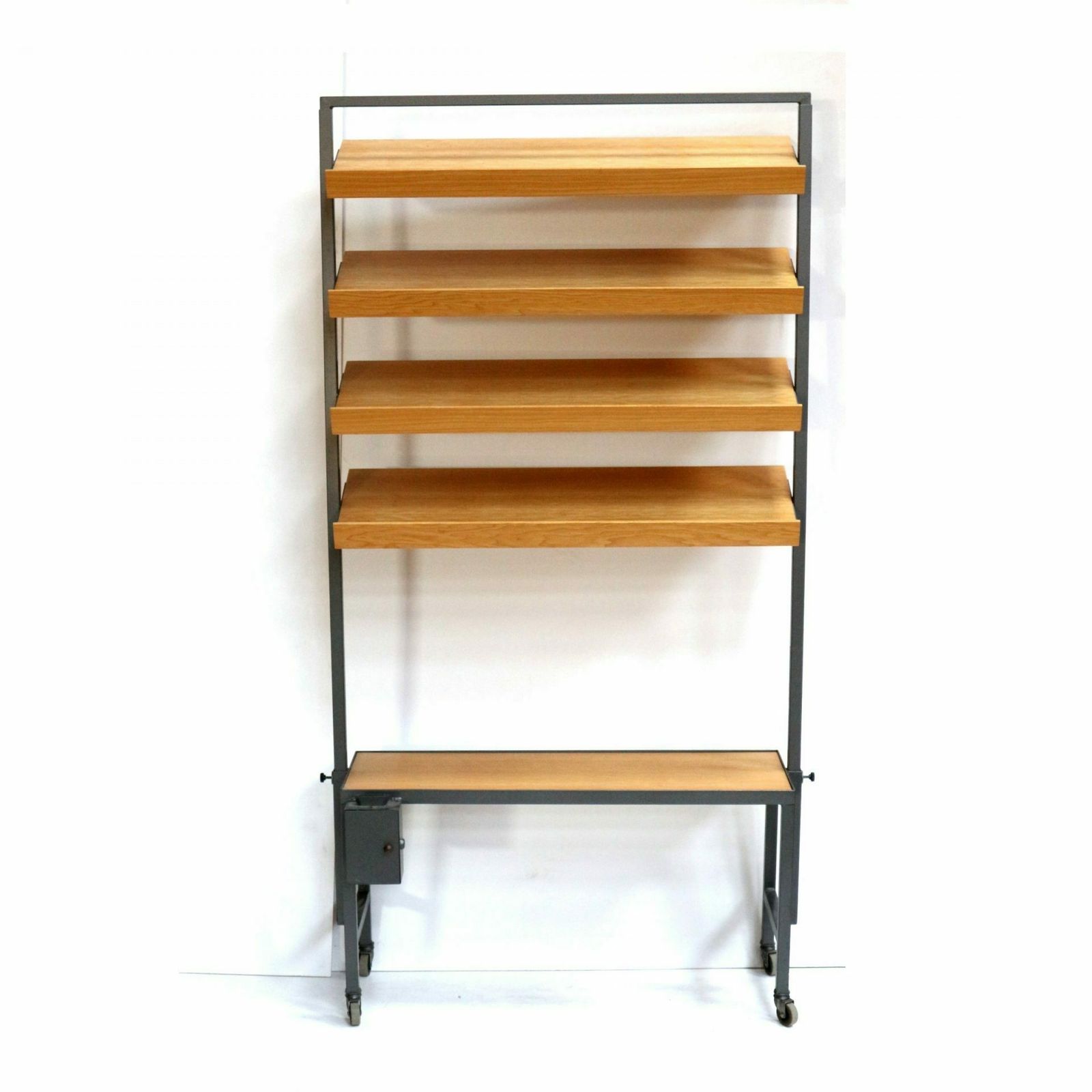 Vintage Height Adjustable Wall Rack / Room Divider / Bookshelf From The 1960s photo Furniture