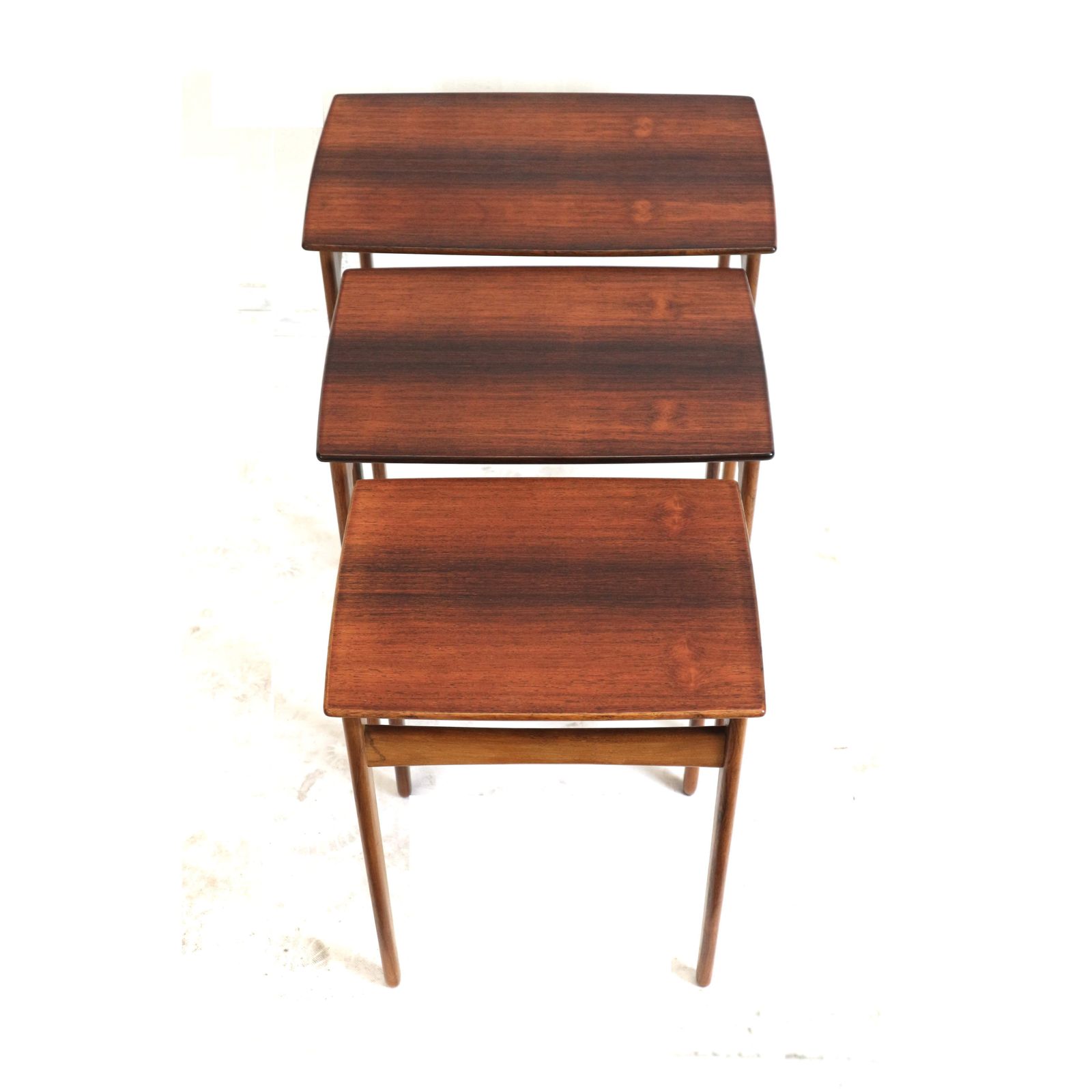 Danish Vintage Rosewood Mimiset / Set Of 3 Side Tables Made In The 60s photo Furniture