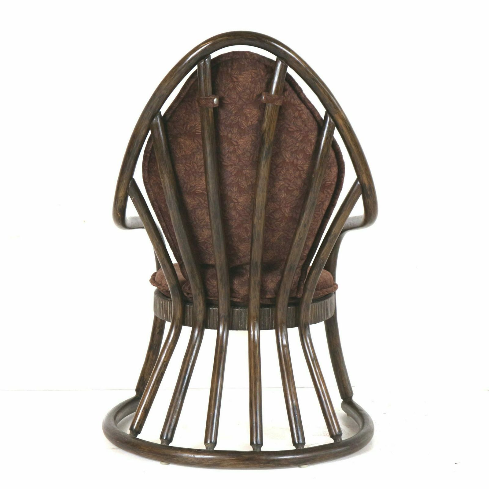 photo for sale Vintage Manou Rattan Set Of 2 Armchairs And Table With Glass Top Made In The 70s