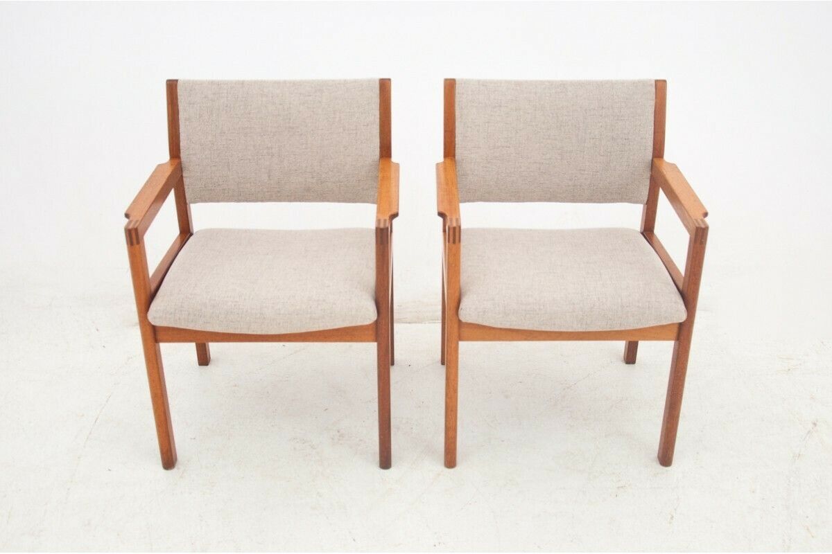 A Pair Of Armchairs, Denmark, 1960s. After Restoration. photo furniture