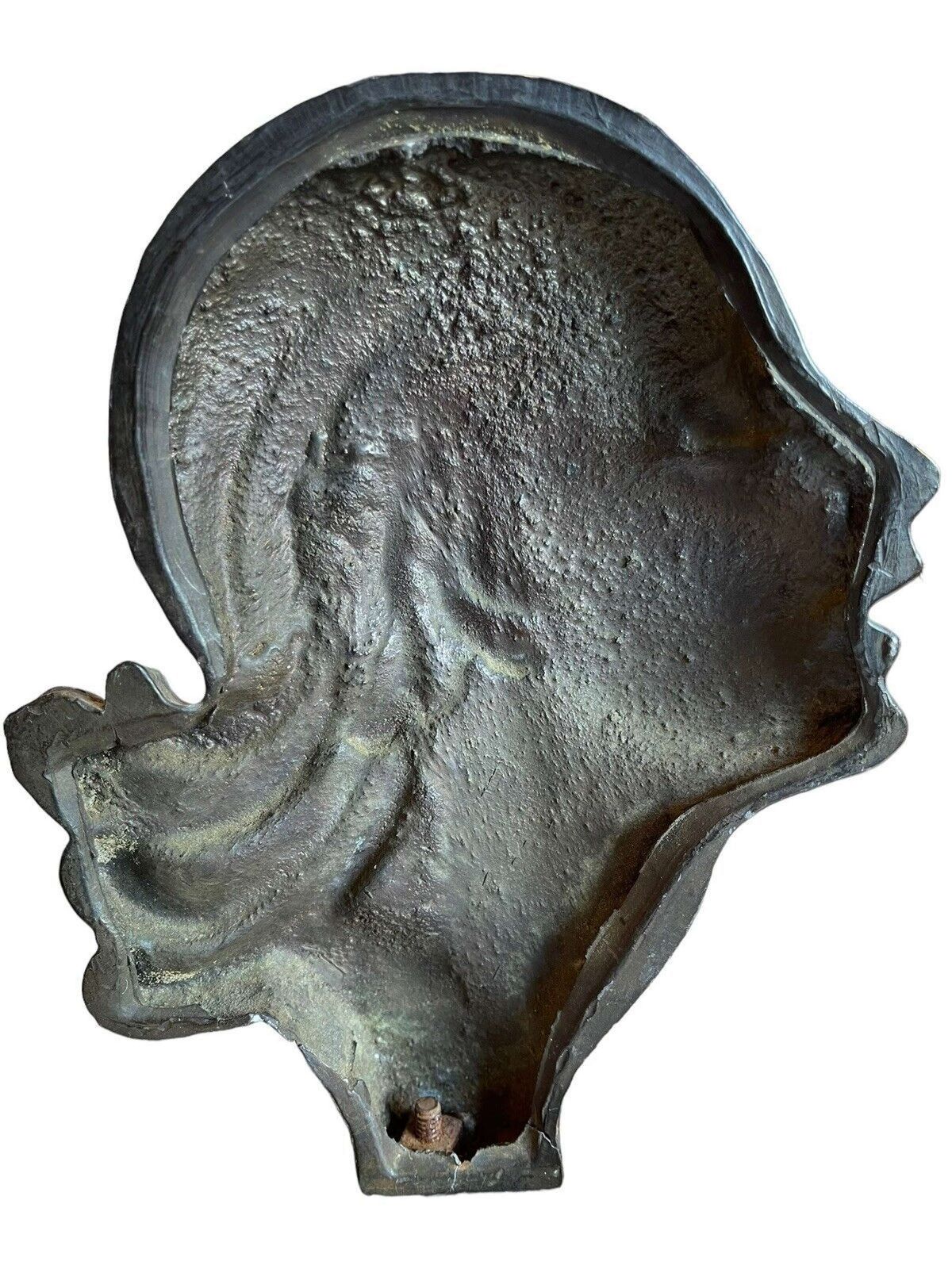 Art Deco Stylised Brass Figure Of A Female Form photo buy