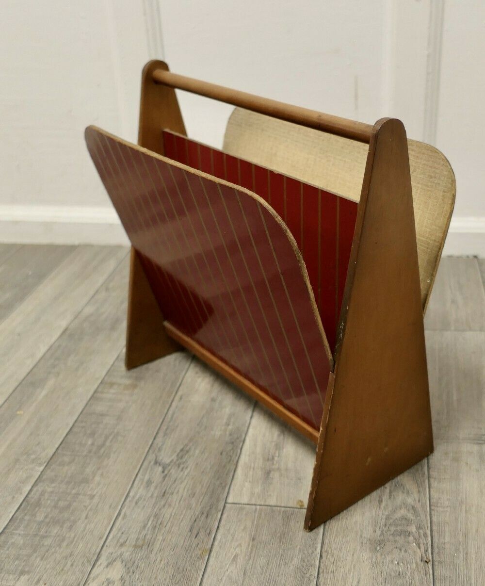 Mid Century Retro Magazine Rack photo furniture