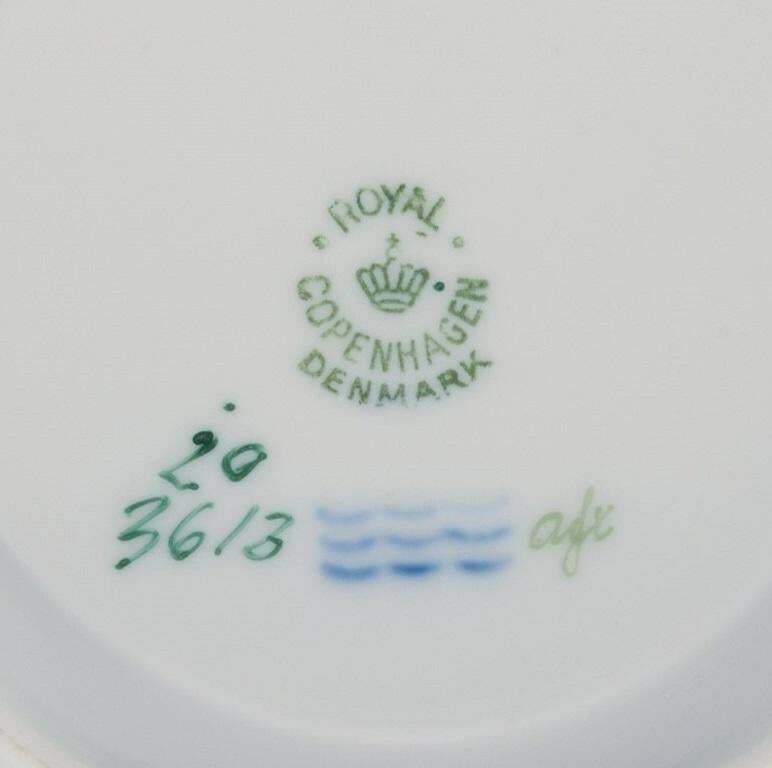 Royal Copenhagen Flora Danica Bouillon Cup With Saucer In Hand Painted Porcelain photo for sale