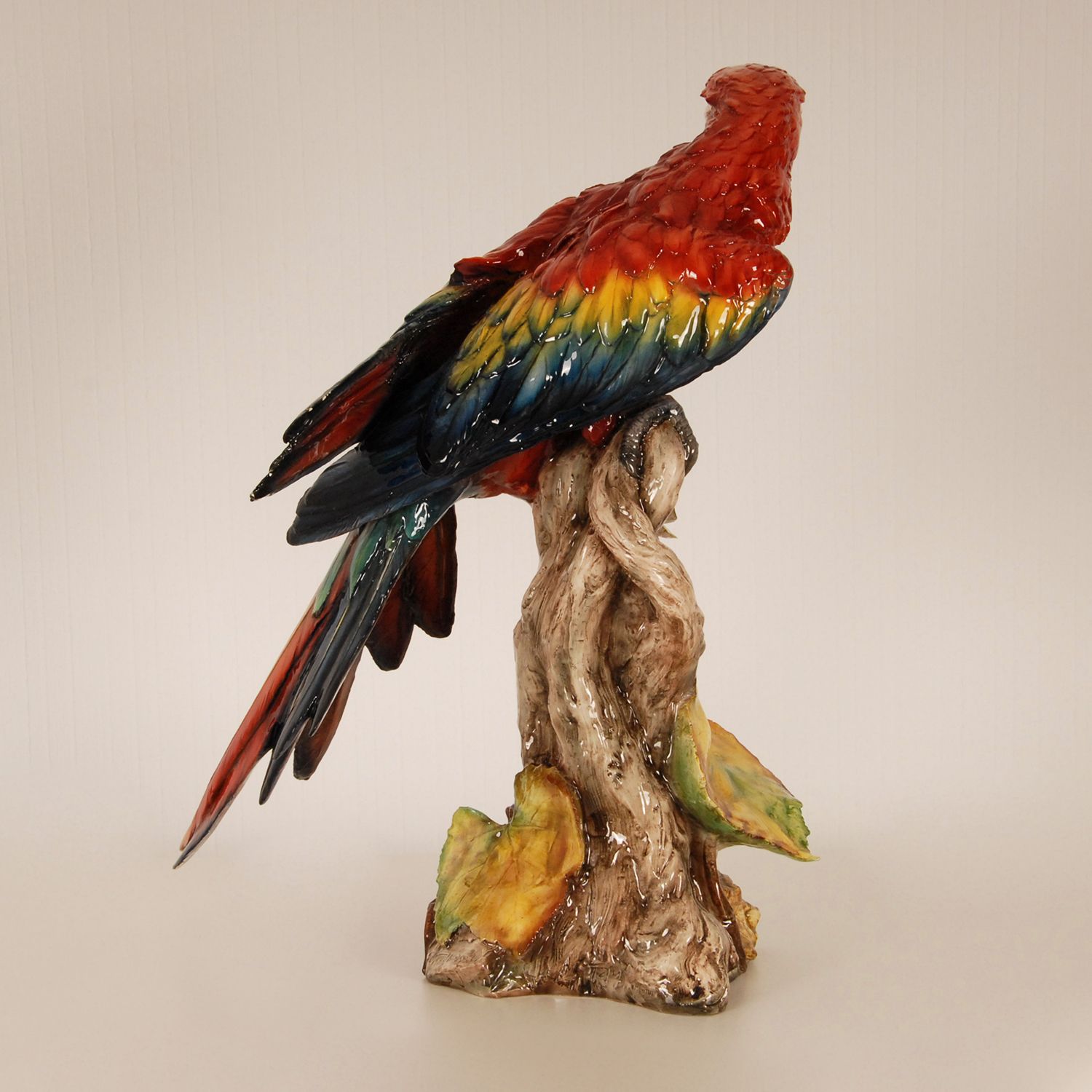 Italian Art Deco Porcelain Macaw Or Parrot In The Style Of Cacciapuoti For Capodimonte, Early 20th Century photo for sale