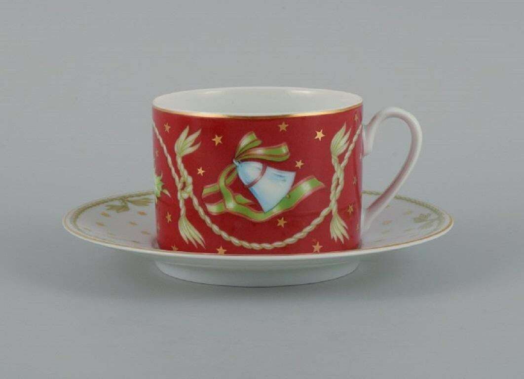 Rosenthal, A Set Of Six Coffee Cups And Matching Saucers. Christmas Motifs photo Home Decor