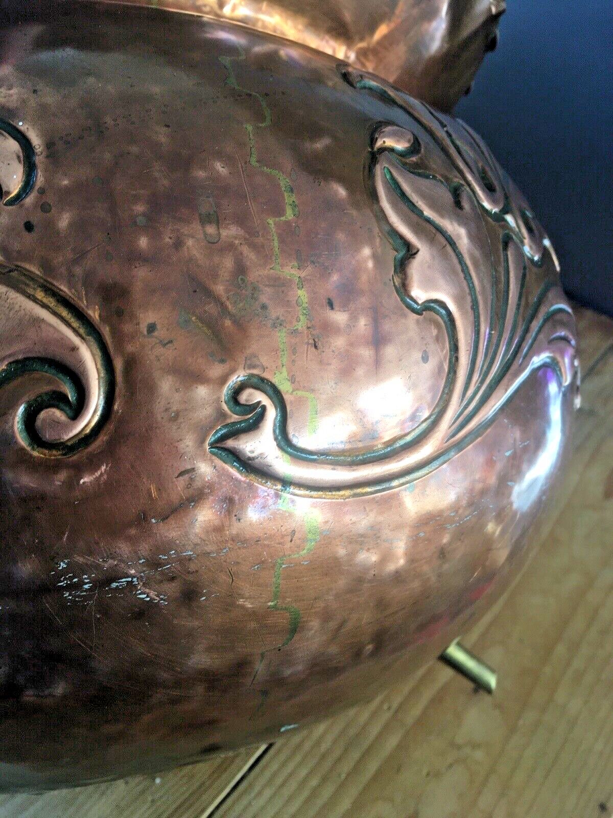 photo vinterior Arts & Crafts Christopher Dresser For Benham & Froud Copper Jardiniere Planter