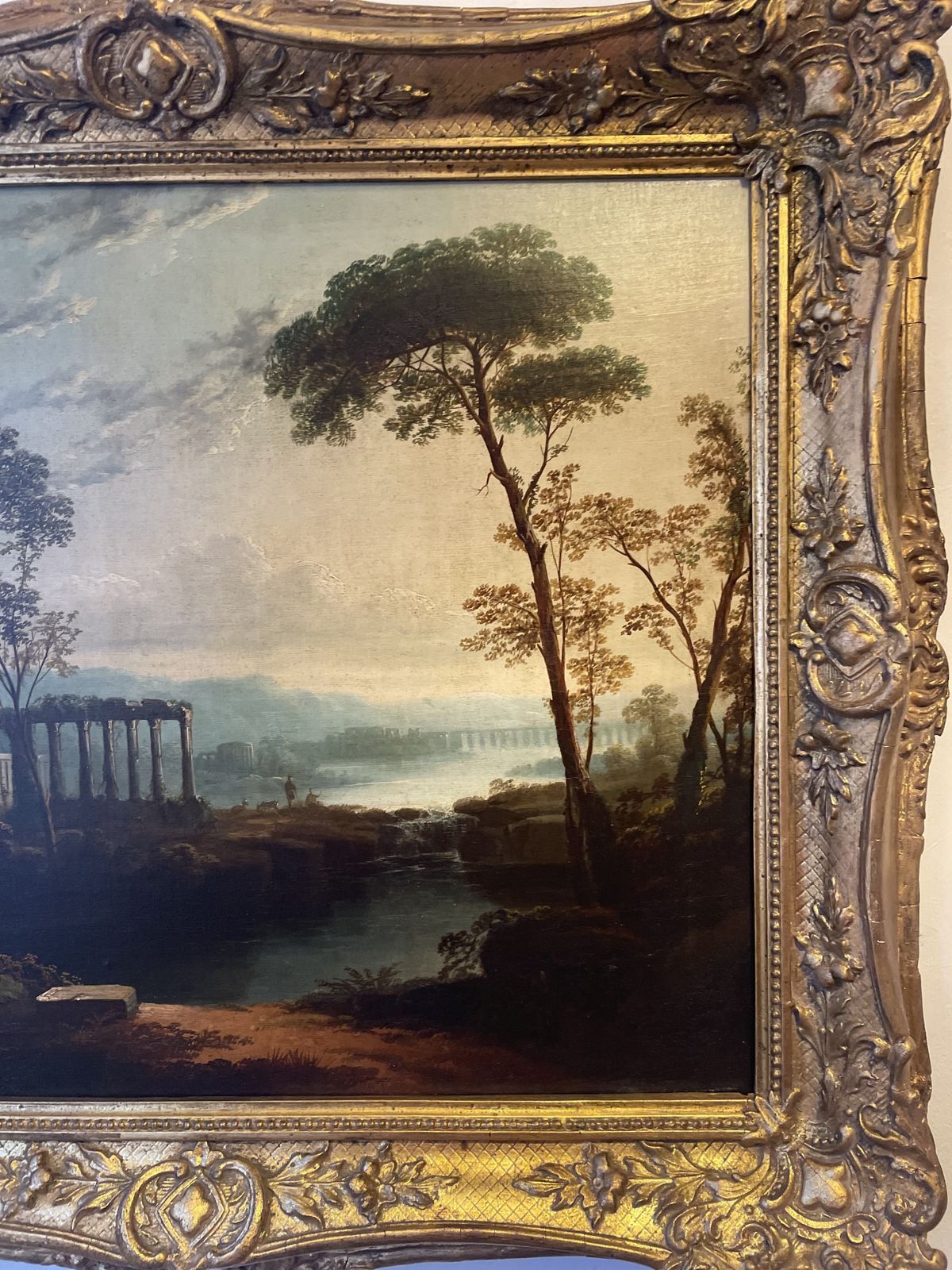 Late 18th Century Italinate Landscape With Classical Ruins photo Art
