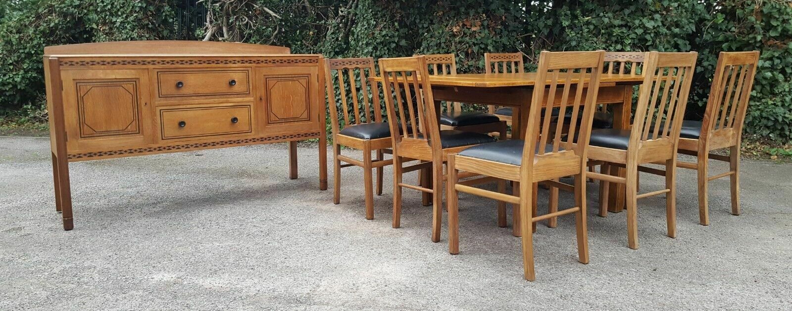 Arts & Crafts Cotswold School Dining Room Suite Heal's Gordon Russell photo Furniture
