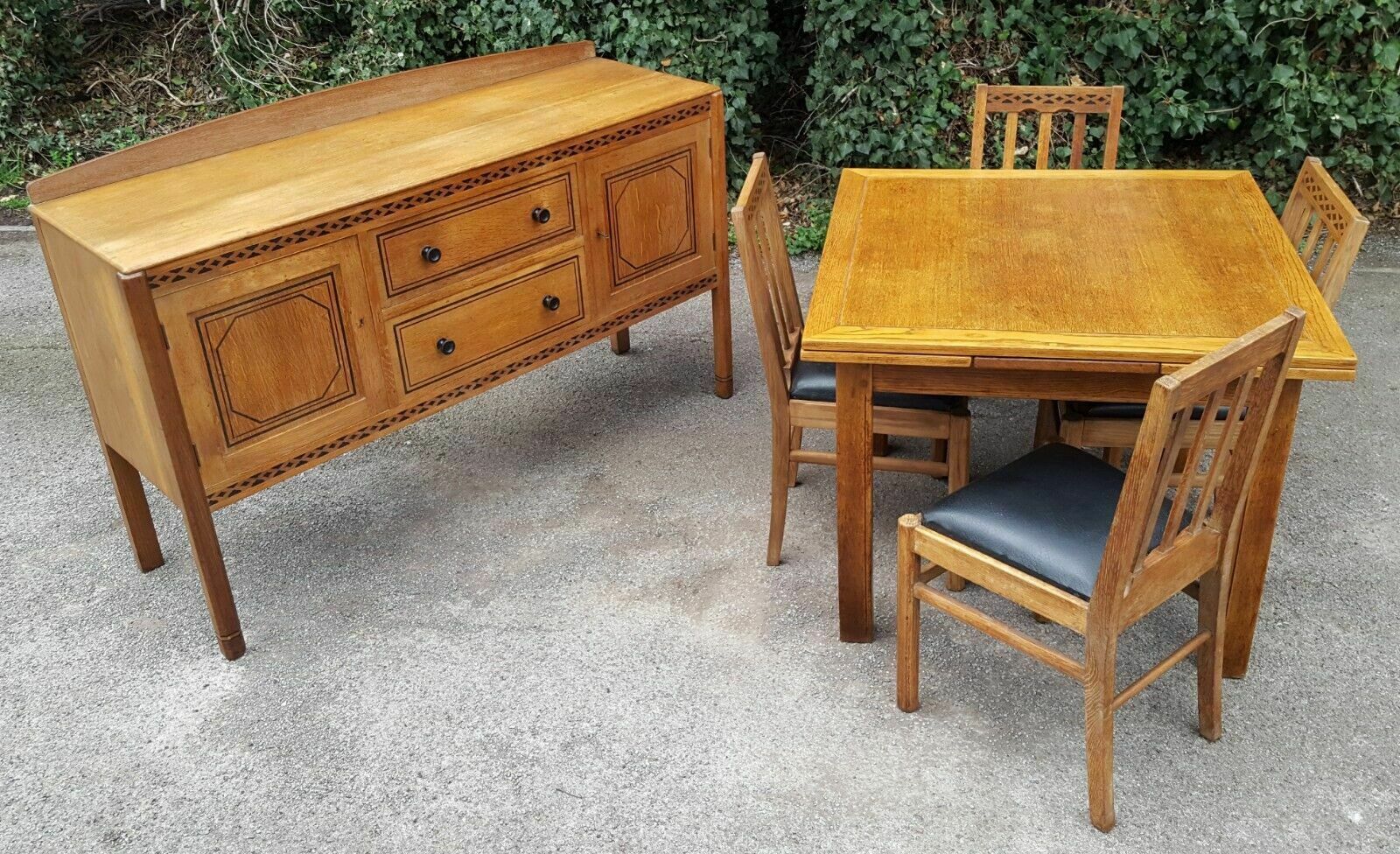 Arts & Crafts Cotswold School Dining Room Suite Heal's Gordon Russell photo vinterior