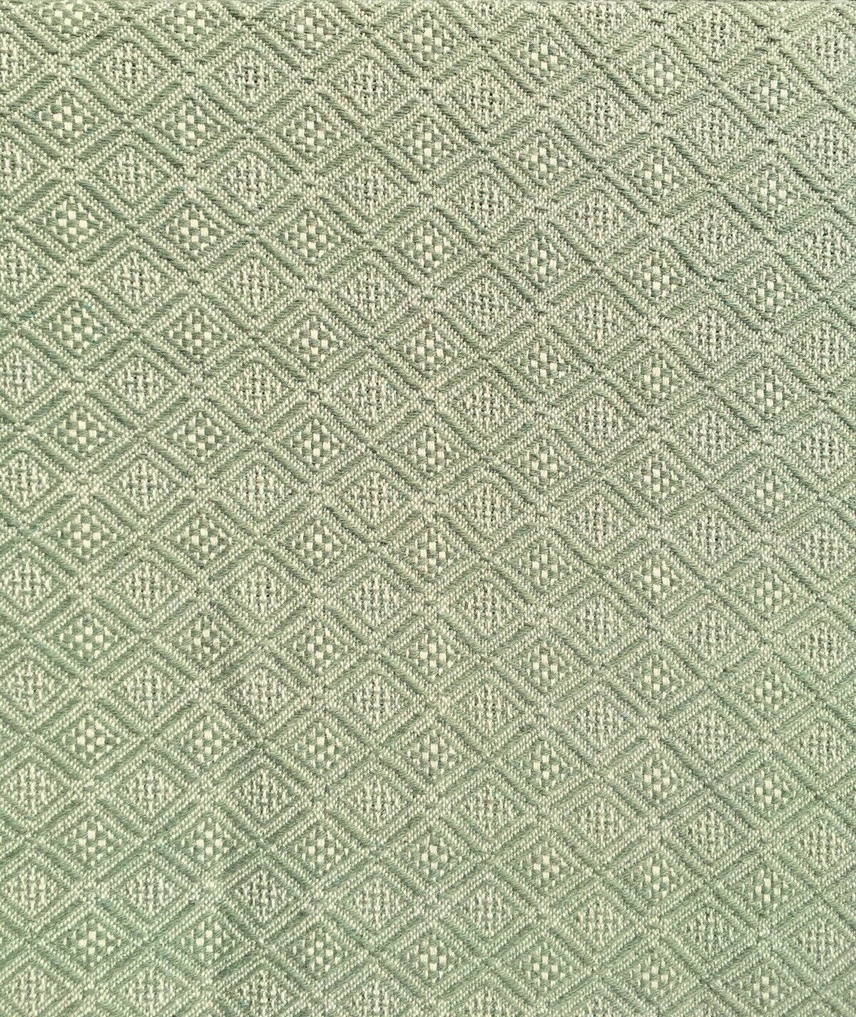 Large Vintage Welsh Woolen Style Diamond Weave Tapestry Blanket Double Bedspread photo vintage