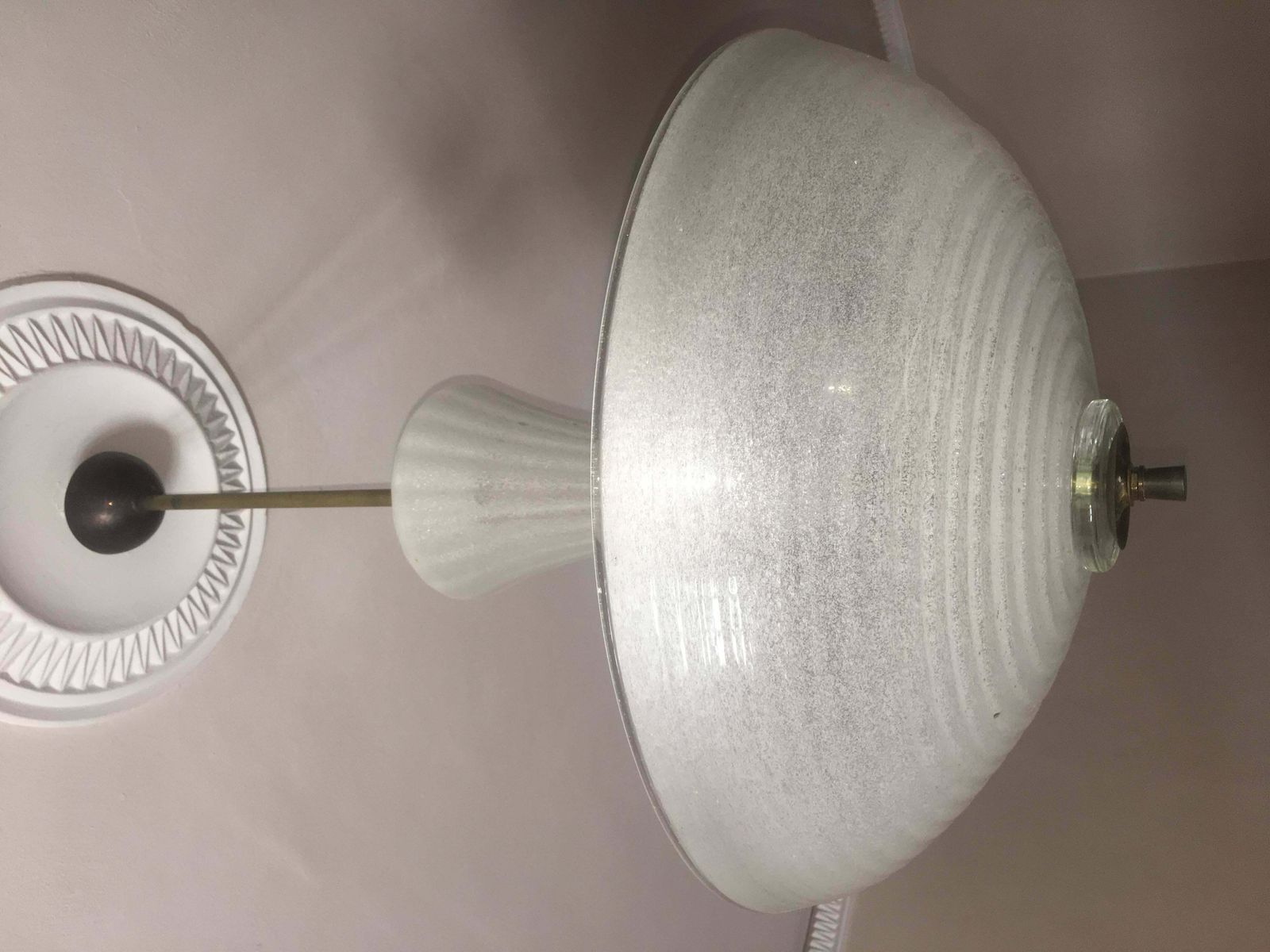 4846.0 Charming Italian Pulegoso Glass Chandelier By Barovier & Toso, Murano, 1940 photo