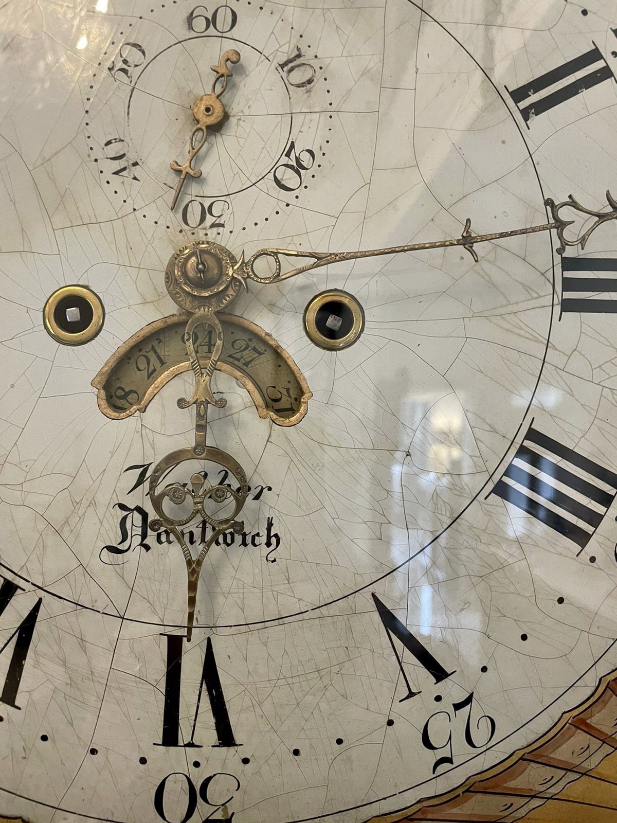photo vinterior Antique George III Quality 8 Day Oak Longcase Clock By Walker Of Nantwich