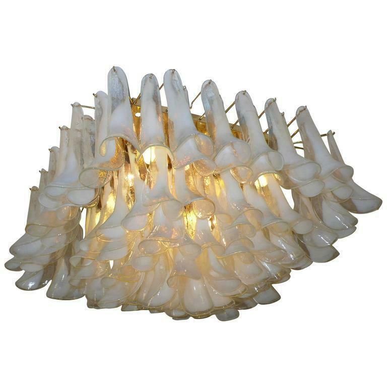 Spectacular Petal Chandelier, Murano