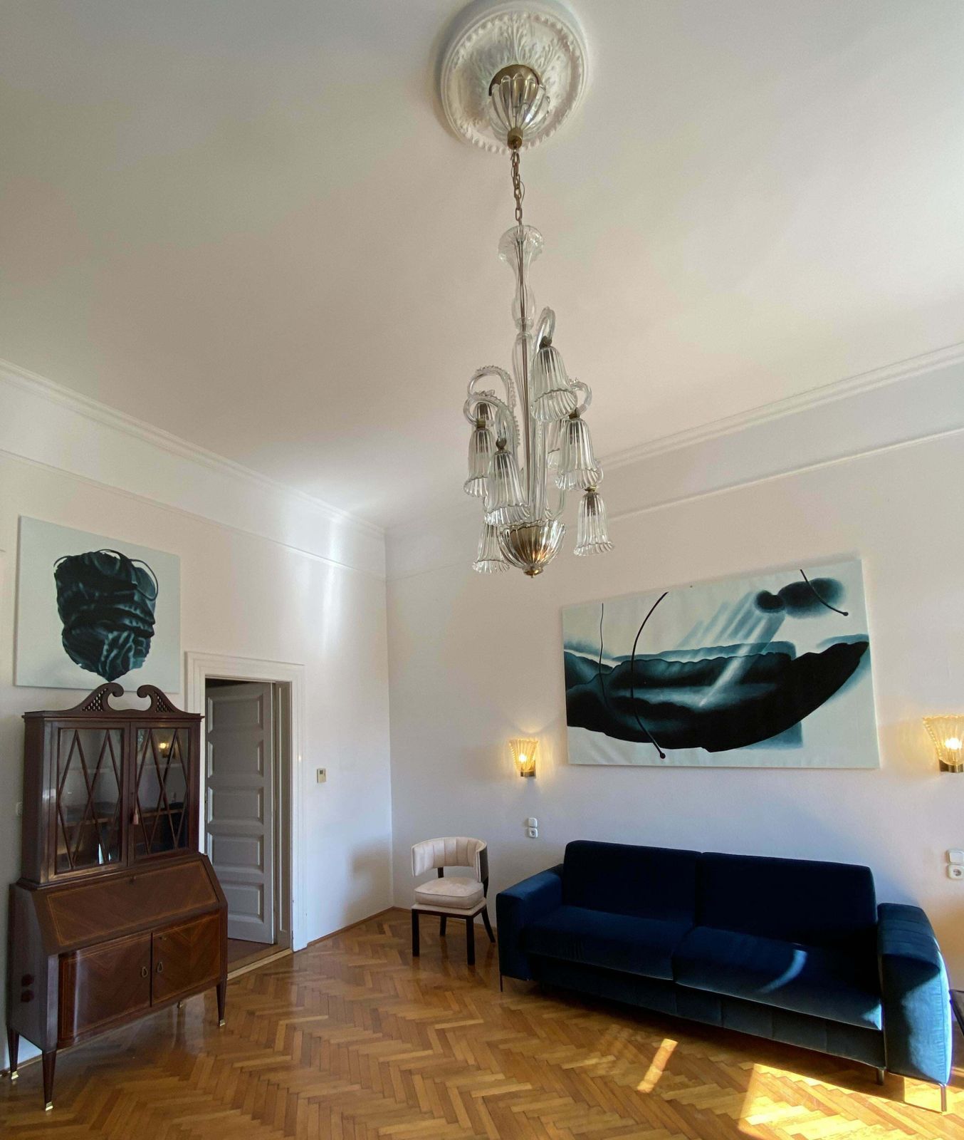 Charming Italian Chandelier By Ercole Barovier, Murano, 1940s photo vinterior
