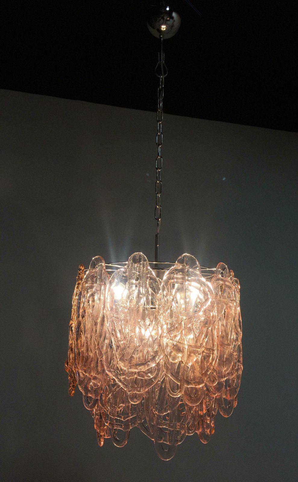 photo furniture Midcentury Ragnatela Murano Glasse Chandelier By Mazzega, 1970s