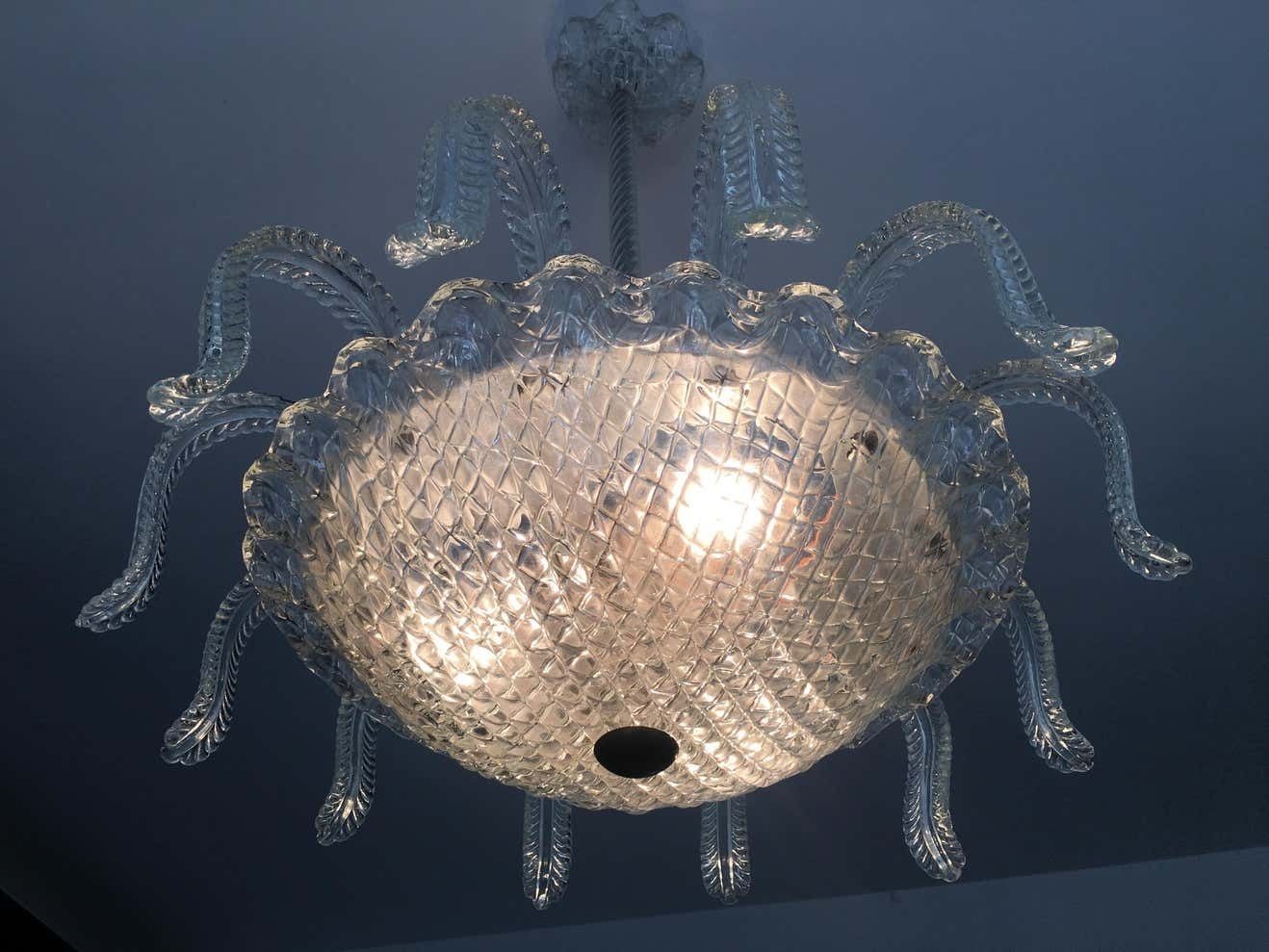 Lighting Medusa By Barovier & Toso, Murano, 1950s photo
