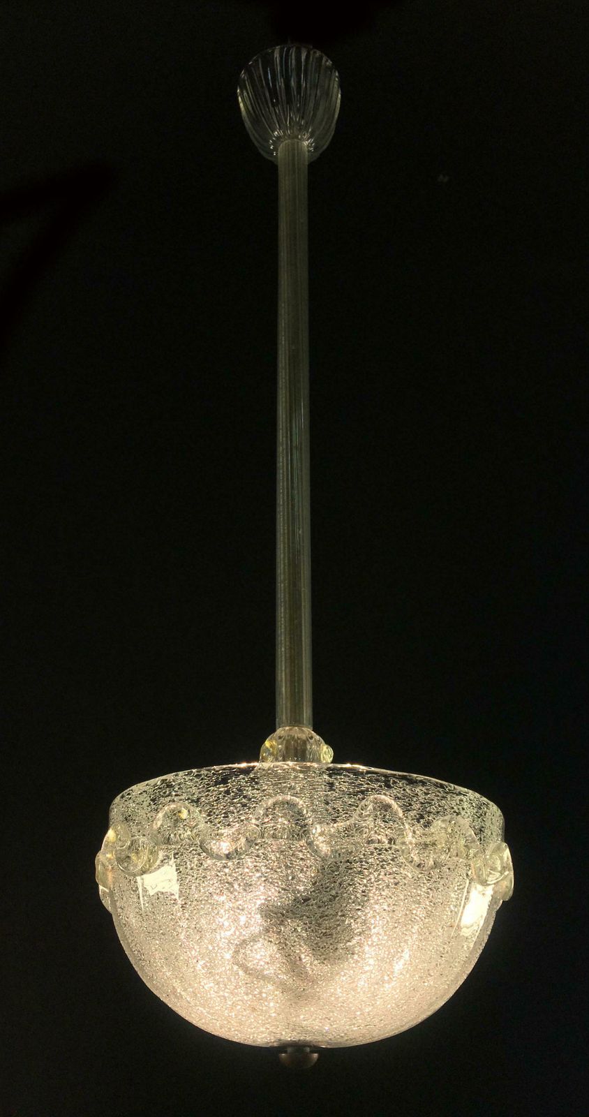 Chandeliers "The Princess", Gold Inclusion By Barovier & Toso, Murano, 1940s photo furniture