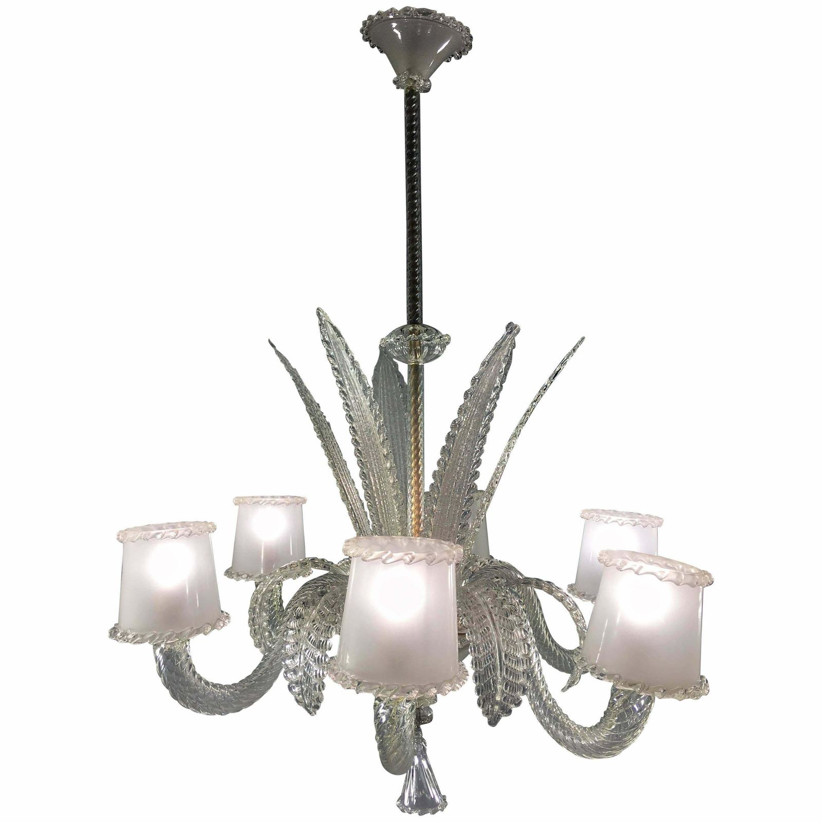 Chandelier By Barovier & Toso, Murano, 1940s photo furniture